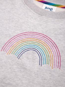 Kite Damen Sweatshirt Regenbogen  aus 100% Bio Baumwolle